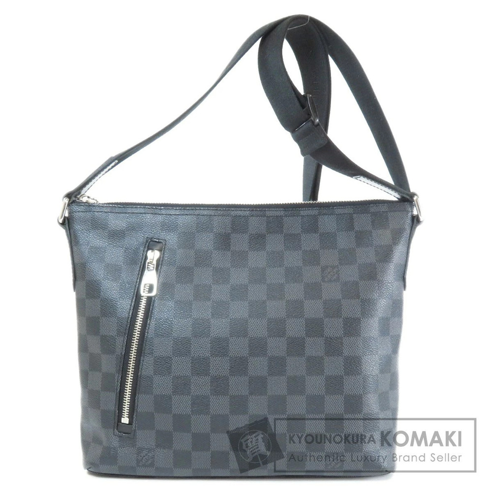Louis Vuitton Mick Damier Graphite Black Shoulder Bag Canvas